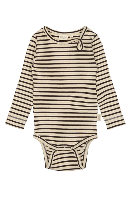 Petit Piao Body Modal Striped - Cofee Bean/Off White 